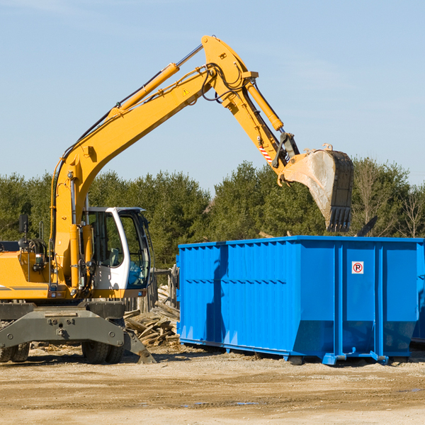 what size residential dumpster rentals are available in Odonnell